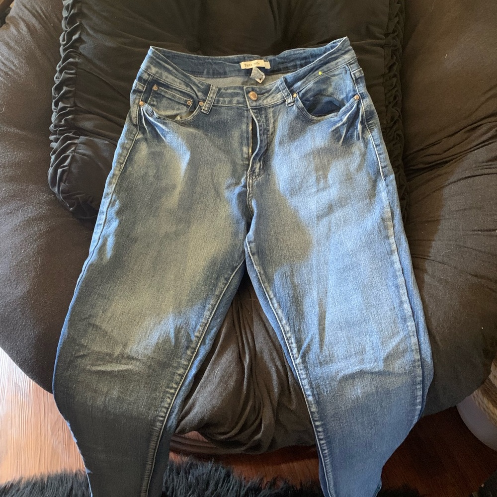 Denim wash jeans